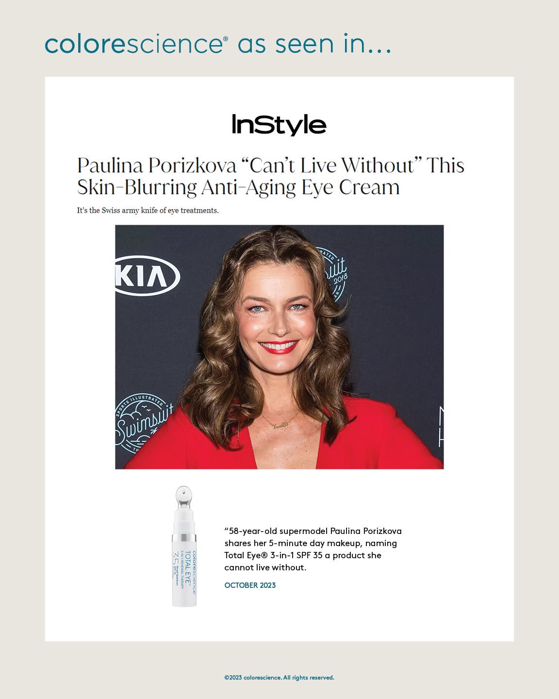Paulina Porizkova "Can't Live Without" This Anti-Aging Eye Cream