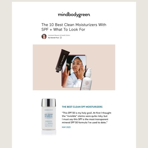 The Best Clean Spf Moisturizers