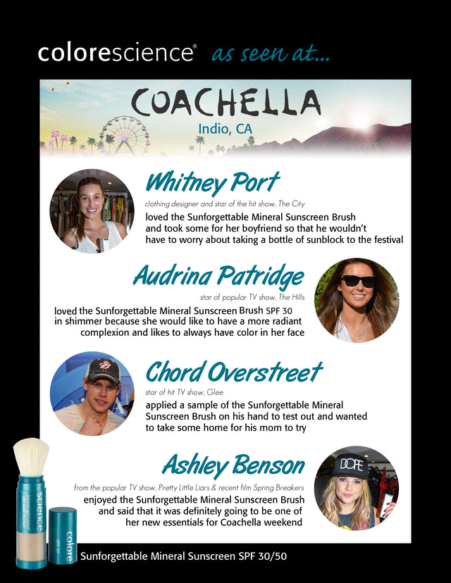 Colorescience at Coachella