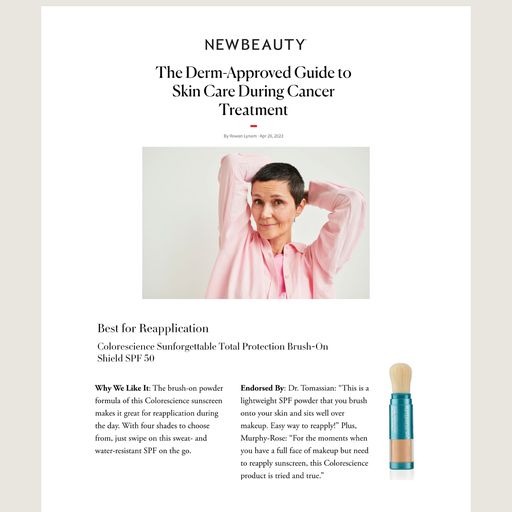 Dermatologist Skin Care for Cancer Patients Colorescience