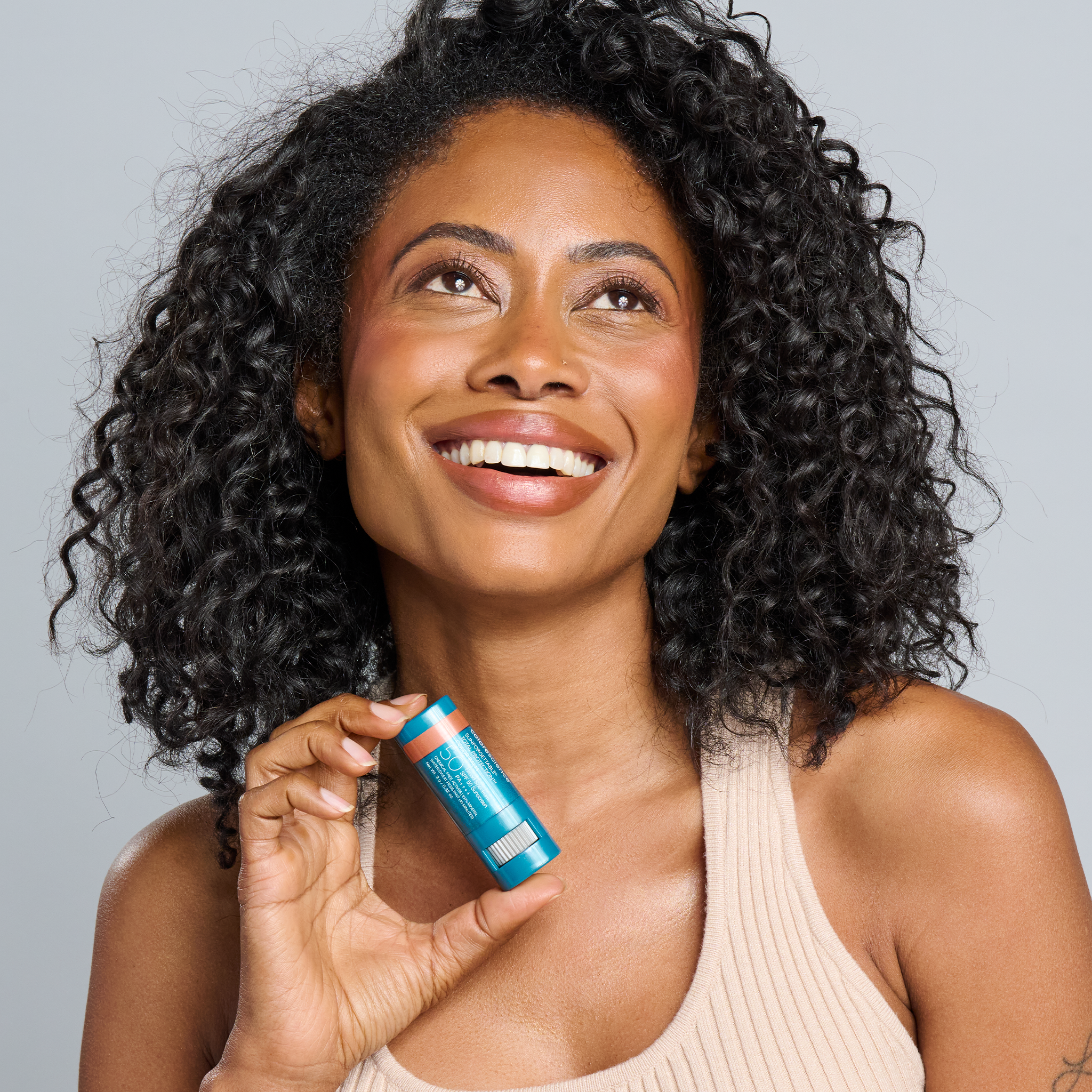 Sunforgettable® Total Protection™ Color Balms SPF 50 SPF Luminizers Model || Bronze