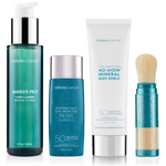Summer Must Have Bundle, Barrier Pro™ 1-Step Cleanser, Sunforgettable® Total Protection® Face Shield Classic SPF 50, Total Protection® Body Shield No Show SPF 50 and Sunforgettable® Total Protection® Brush-On Shield SPF 50 || all