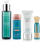 Summer Must Have Bundle, Barrier Pro™ 1-Step Cleanser, Sunforgettable® Total Protection® Face Shield Flex SPF 50, Total Protection® Body Shield Glow SPF 50 and Sunforgettable® Total Protection® Brush-On Shield Glow SPF 50 || all