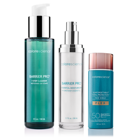 Barrier Pro™ Essential Moisturizer, Barrier Pro™ 1-Step Cleanser, Face Shield Flex SPF 50