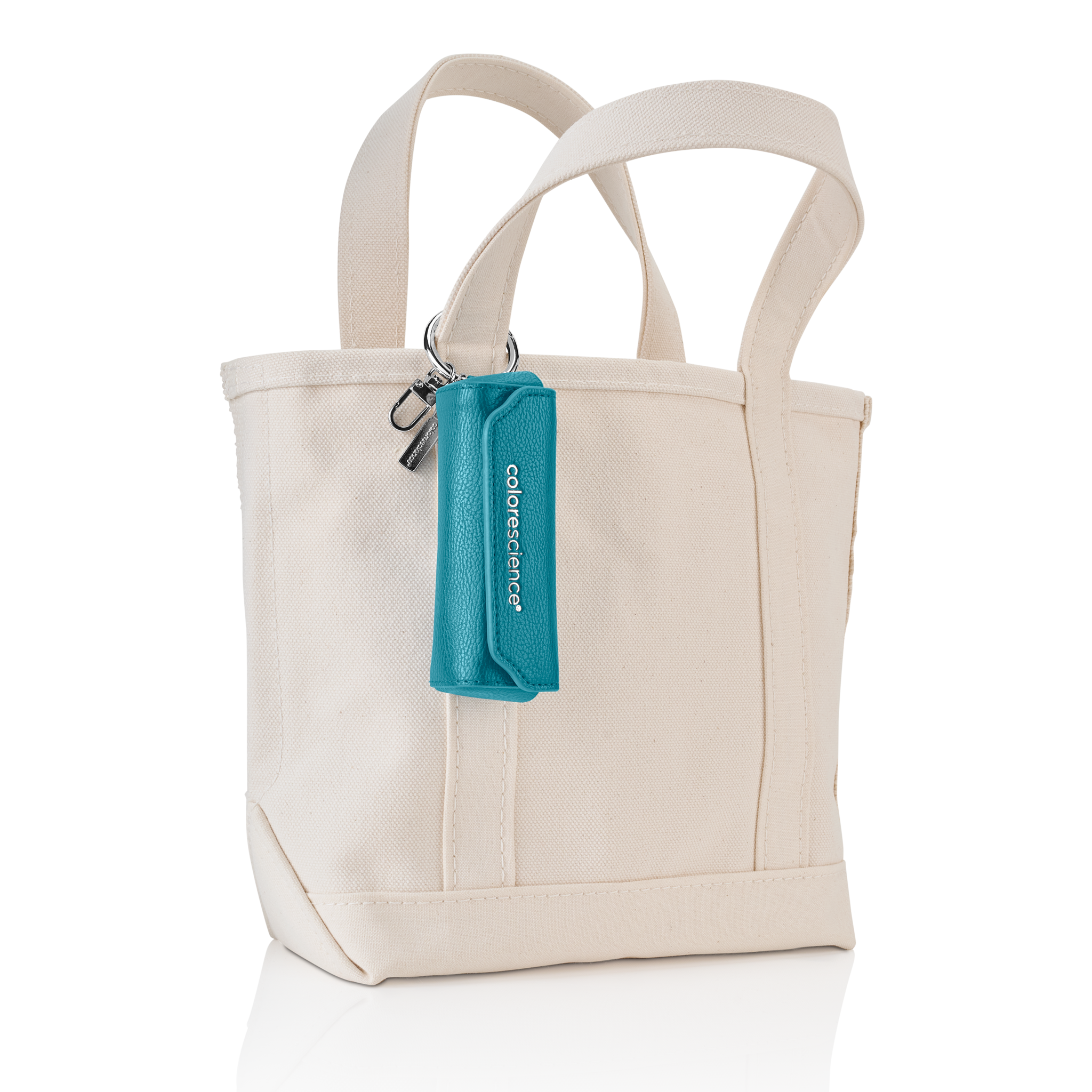 Brush holder attached to canvas tote || all