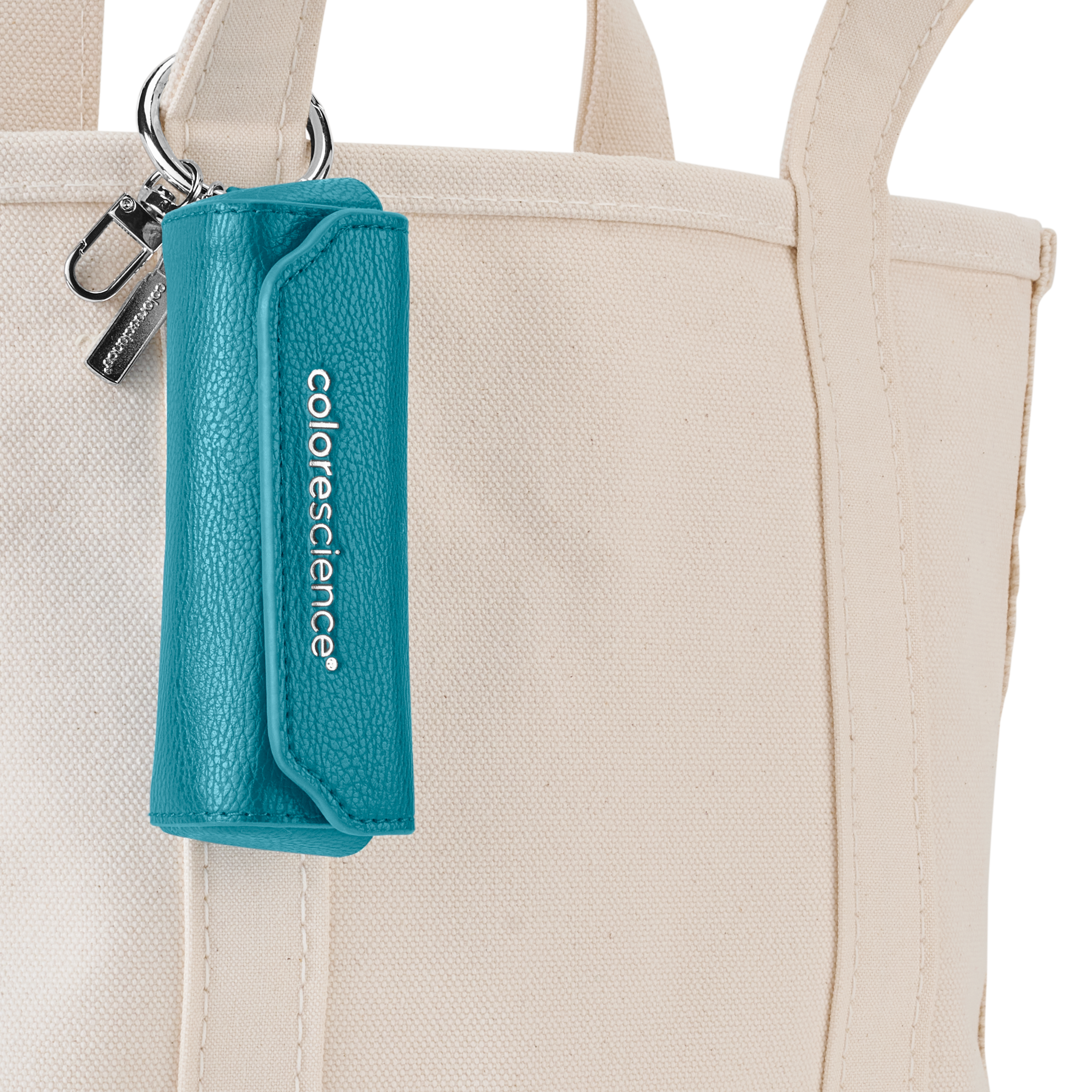 Brush holder attached to canvas tote || all