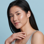 Woman wearing Sunforgettable® Total Protection™ Face Shield Glow SPF 50 || all