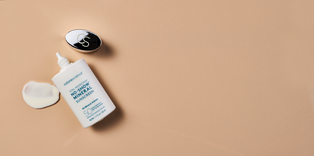 completely sheer, white cast-free SPF for face Total Protection® No-Show™ Mineral Sunscreen SPF 50