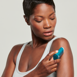 Woman with deep skin tone applying Sunforgettable® Total Protection™ Sport Stick SPF 50 || all