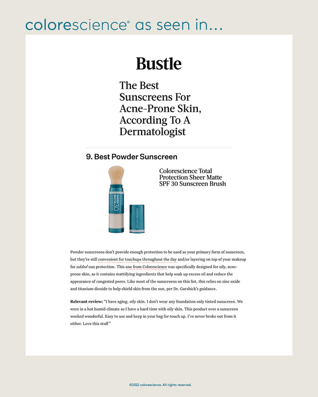 Best Powder Sunscreen For Acne Prone Skin, According to Dermatologists