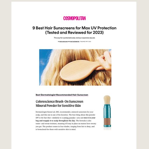 Best Dermatologist-Recommended Hair Sunscreen