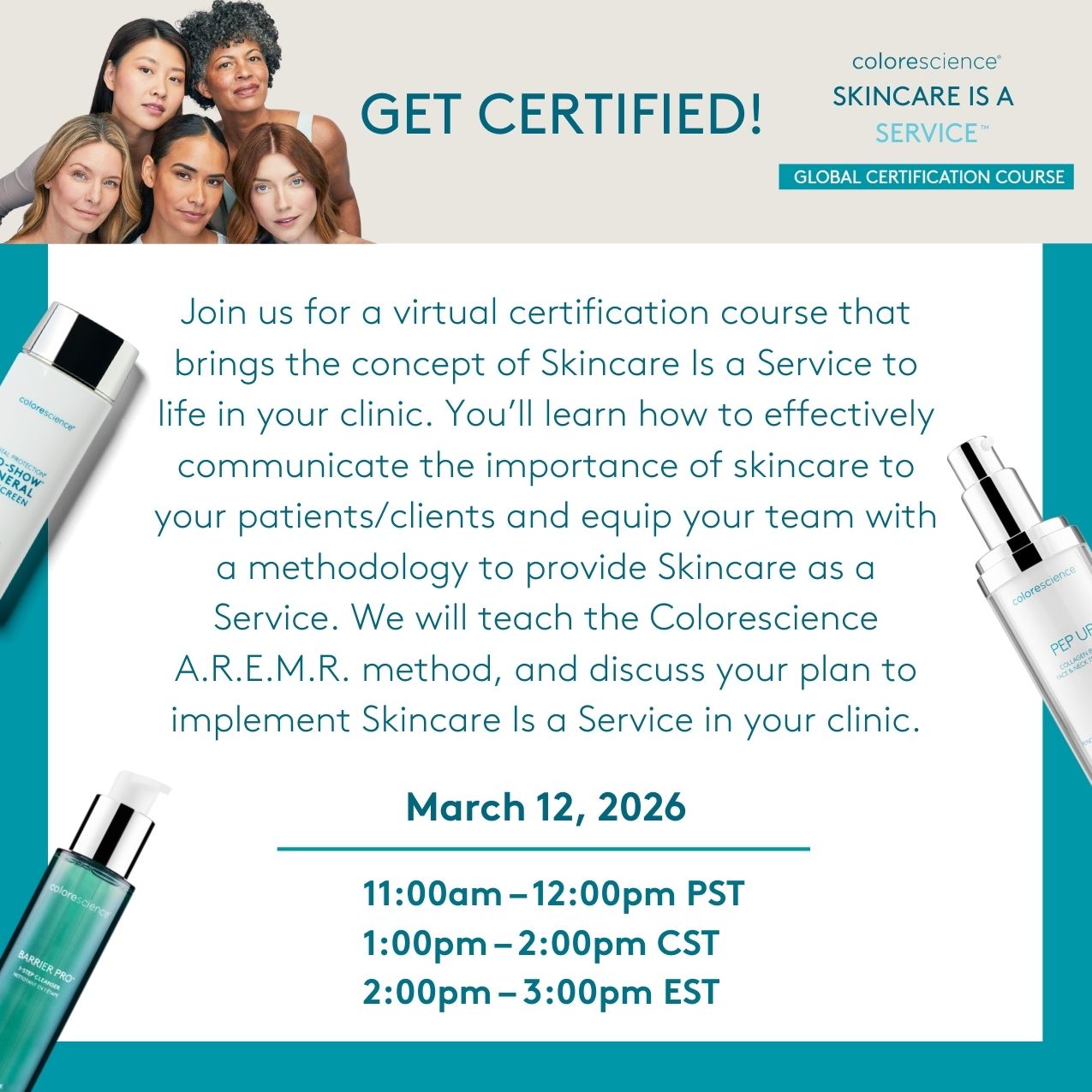 Skincare Is a Service™ Global Certification Course