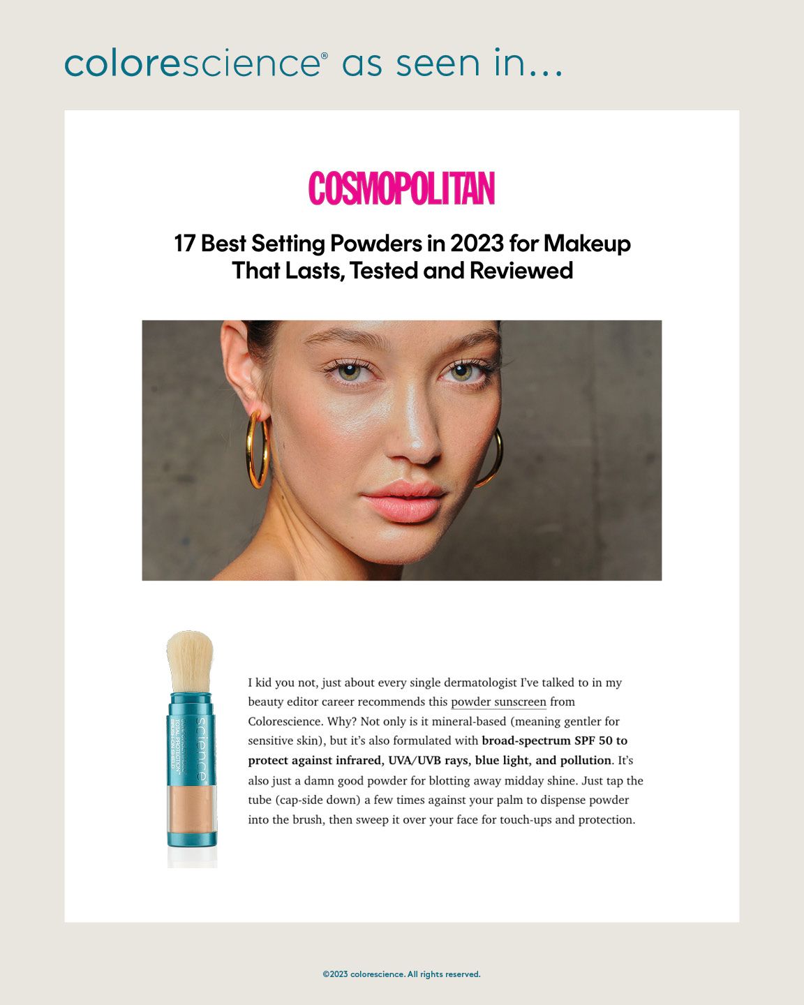 Colorescience Powder Best SPF Setting Powder – Colorescience