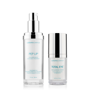 Colorescience Pep Up Collagen Boost Face & Neck Treatment, Total Eye Firm & Repair Cream || all