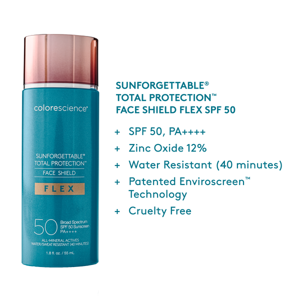 Sunforgettable® Total Protection™ Face Shield Flex SPF 50 information