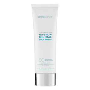 bottle of no show mineral body shield || all