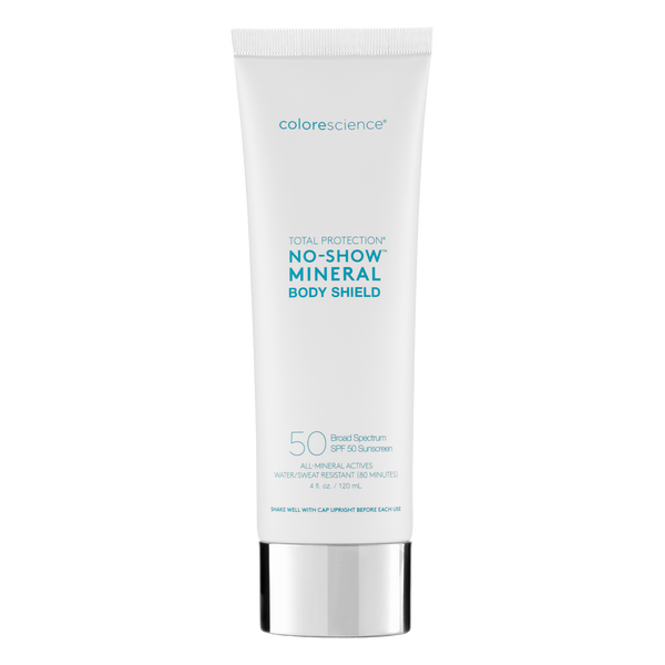 bottle of no show mineral body shield
