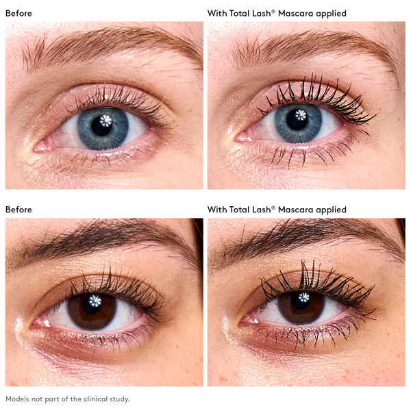 Total Lash® Serum Mascara before and after