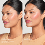 Sunforgettable® Total Protection™ Color Balm SPF 50 on model with buildable cheek color