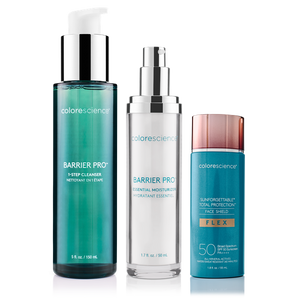 Barrier Pro™ Essential Moisturizer, Barrier Pro™ 1-Step Cleanser, Face Shield Flex SPF 50 || all