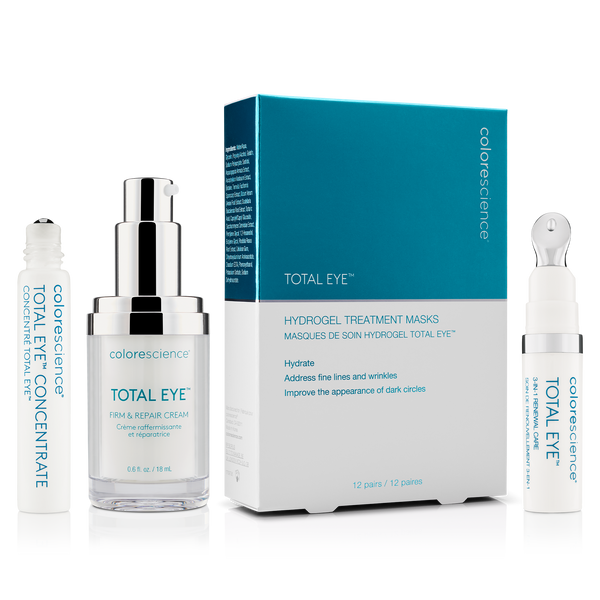 Total Eye Collection: Concentrate Serum, Firm & Repair Cream, Hydrogel Treatment Masks, 3-in-1 Renewal Therapy SPF 35