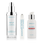 Serum Essentials, option 2: Pep Up Collagen Boost Face & Neck Serum, Total Eye Concentrate Serum, All Calm Multi-Correction Serum (redness & sensitivity)) || all