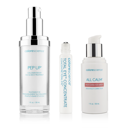Serum Essentials, option 2: Pep Up Collagen Boost Face & Neck Serum, Total Eye Concentrate Serum, All Calm Multi-Correction Serum (redness & sensitivity))
