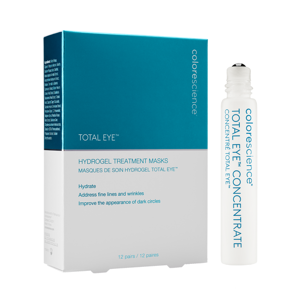 Total Eye Hydrogel Treatment Masks (in box) and Concentrate Serum (open)