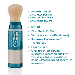 Sunforgettable® Total Protection™ Sheer Matte SPF 30 Sunscreen Brush info