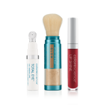 Total Eye 3-in-1 Renewal Therapy SPF 35, Sunforgettable Total Protection Brush-On Shield Glow SPF 50, Lip Shine SPF 35 Scarlet || all