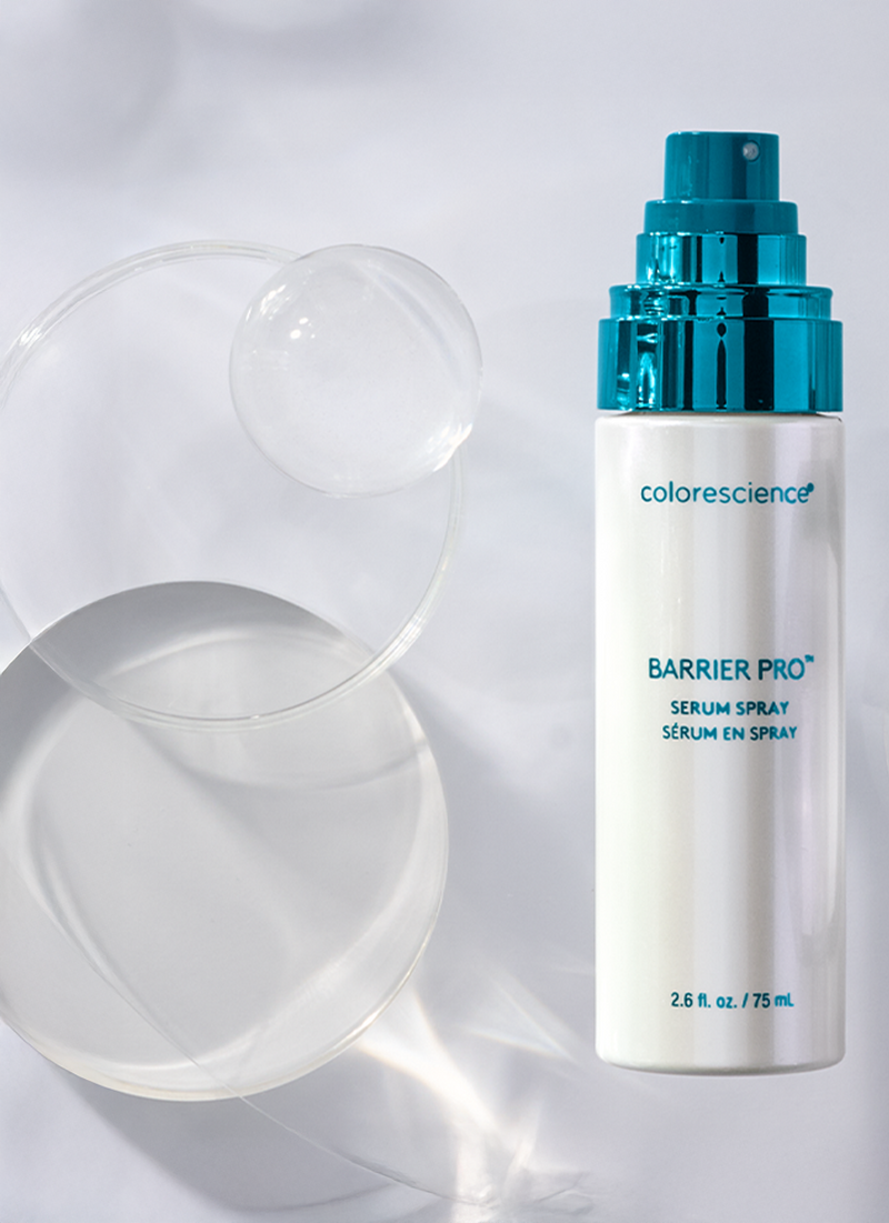 Colorescience Barrier Pro Serum Spray on a white background