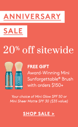 Anniversary Sale 20% off sitewide  Choice of FREE GIFT with qualifying purchase - shop now