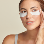 Woman wearing Total Eye Hydrogel Treatment Masks