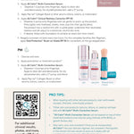 Written guide on how to use All Calm Regimen card