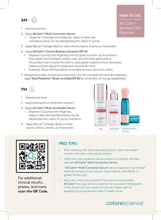 How to Use All Calm Regimen Card