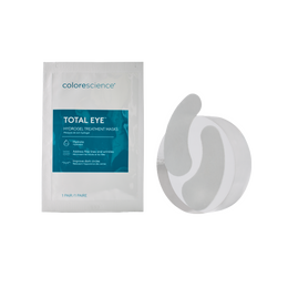 total eye hydrogel masks in packaging and one paid of mask outside of packaging