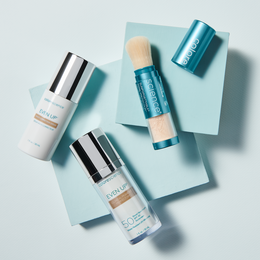Even Up® Hyperpigmentation Regimen: Multi-Correction Serum, Clinical Pigment Perfector SPF 50, Sunforgettable® Total Protection™ Brush-On Shield SPF 50