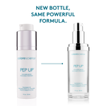 new bottle, same formula. Pep Up Collagen Boost Face & Neck Serum