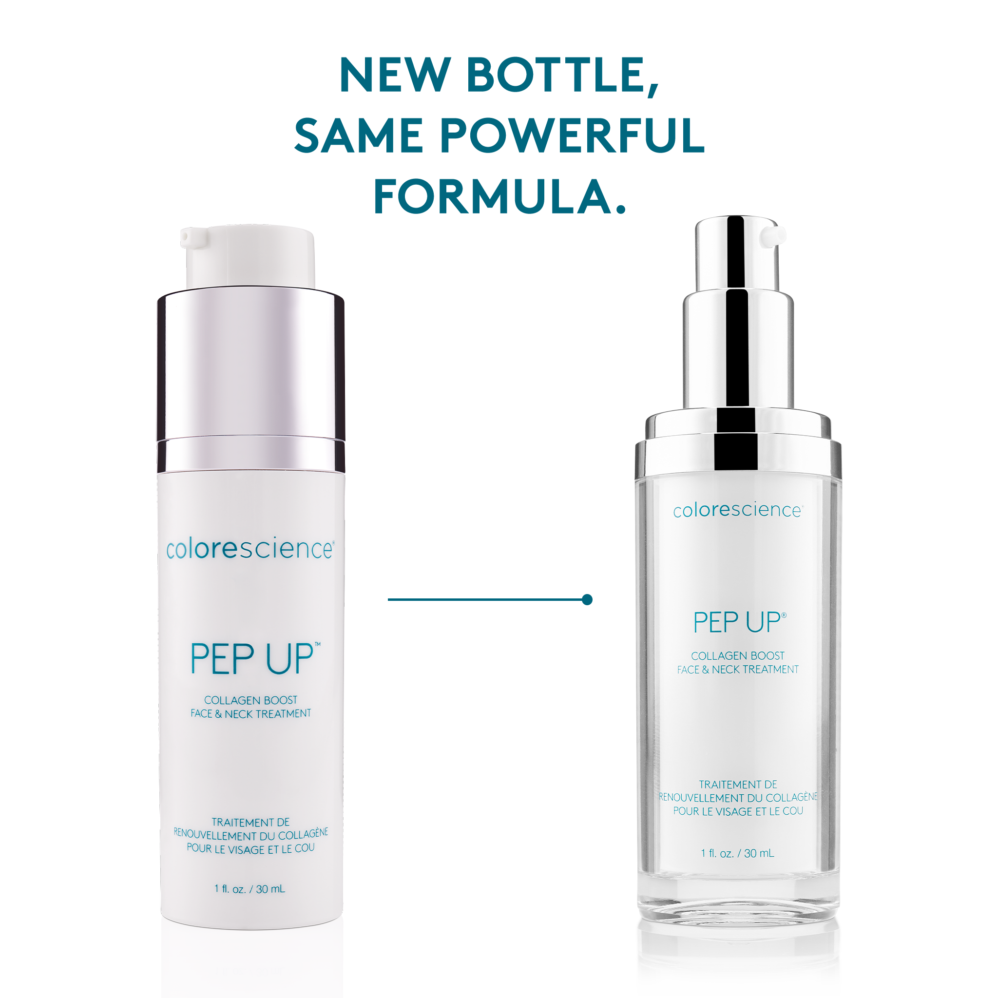 new bottle, same formula. Pep Up Collagen Boost Face & Neck Serum || all
