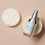 Total Eye cream with cap off  with swatch