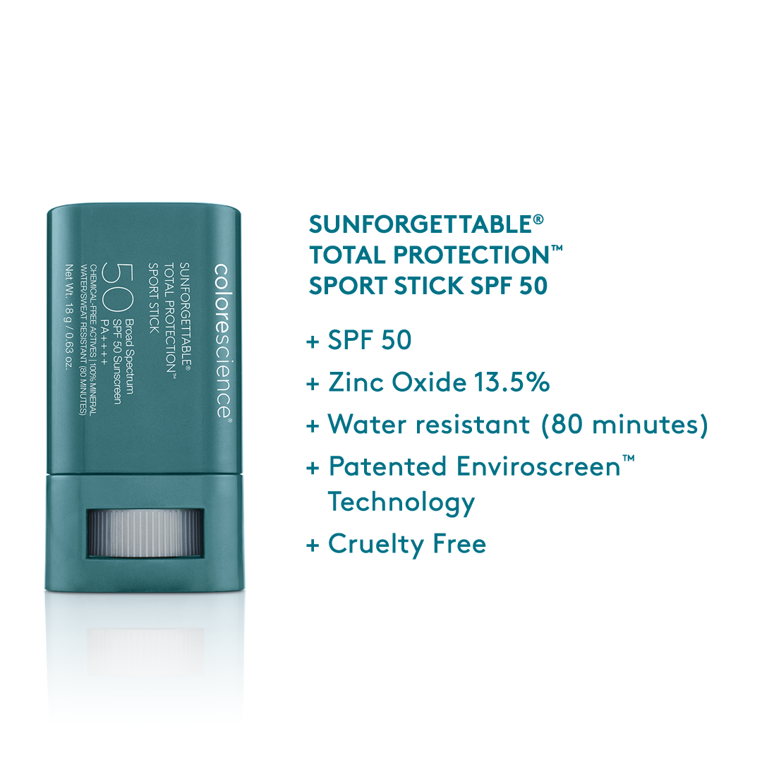 Sunforgettable® Total Protection™ Sport Stick SPF 50 SPF info || all