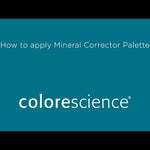 video on how to apply Colorescience Mineral Corrector Palette