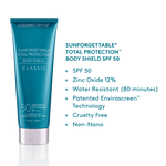 Sunforgettable® Total Protection™ Body Shield Classic SPF 50 info